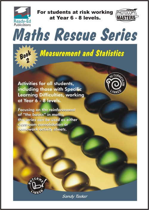 Product picture Maths Rescue    Bk 2 Measurement and Statistics  (NZ Version)